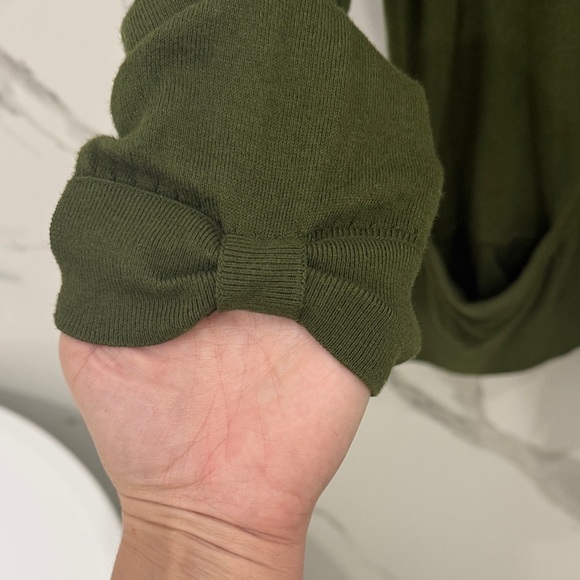 Kate Spade Olive Green Women's Long Cardigan - Picture 4 of 5